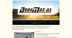 Desktop Screenshot of doormax.no