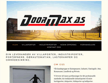 Tablet Screenshot of doormax.no